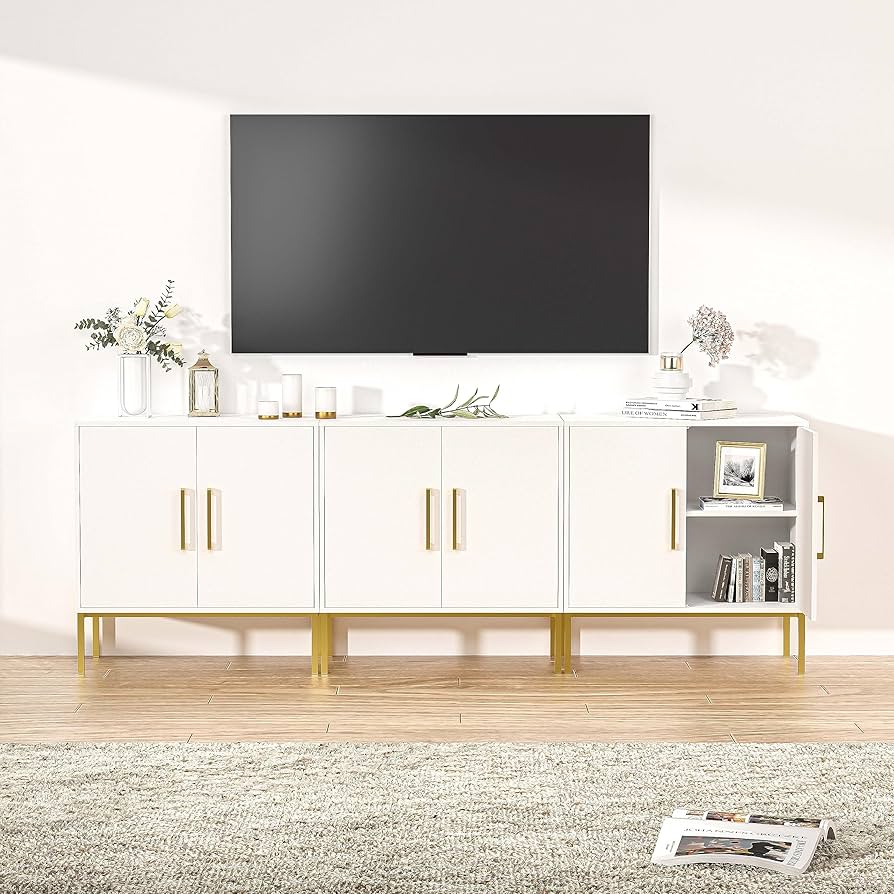 IDEE テレビボード ATINO TV CABINET Amazon.com: BAMACAR Black TV Stand for 90 Inch TV, Long